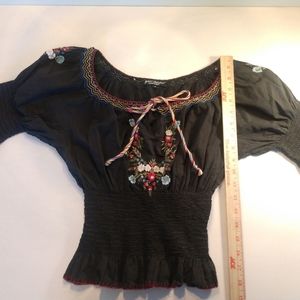 Betsey Johnson top 6 Black